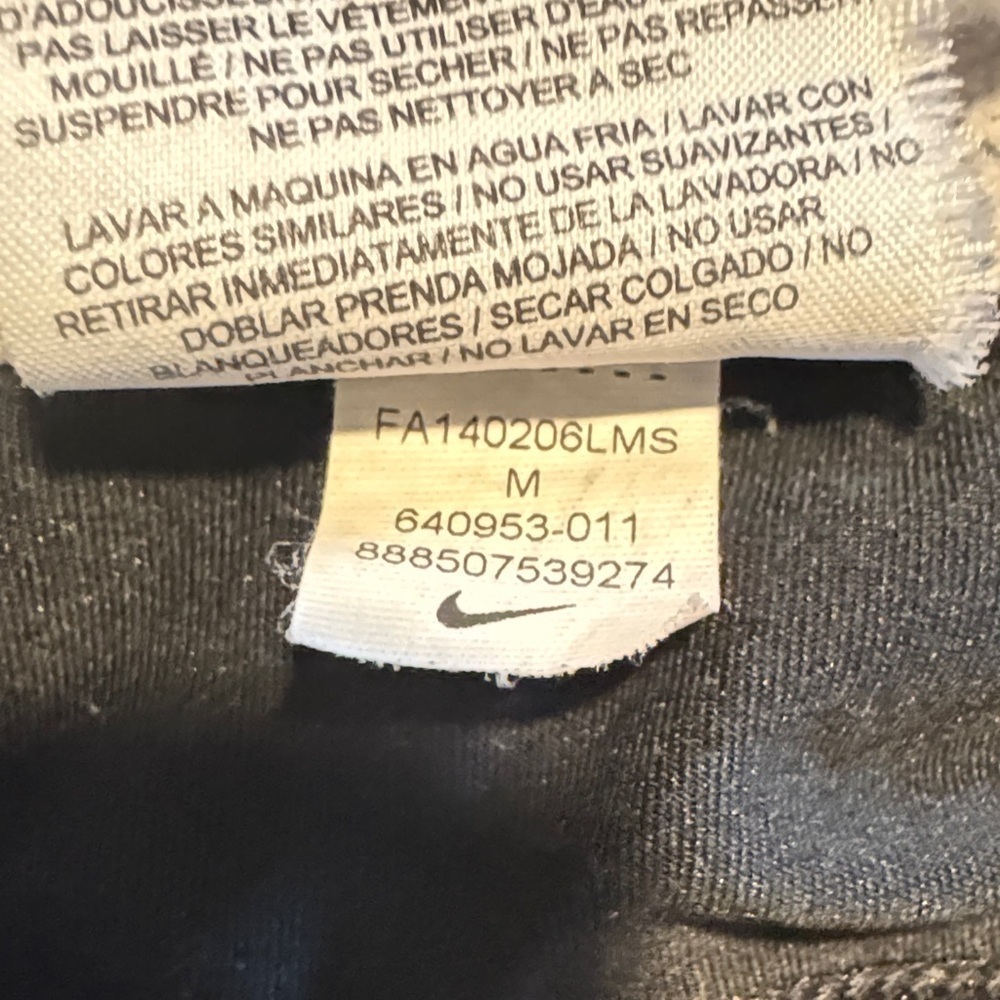 Nike Women's Black Shorts with Yellow Logo - Picture 2 of 4